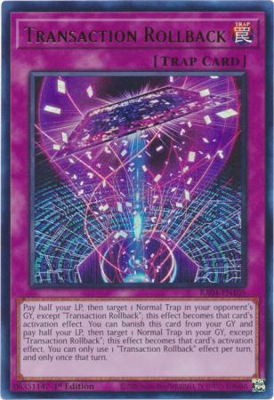 Transaction Rollback - RA04-EN105 - Ultra Rare - 1st Edition