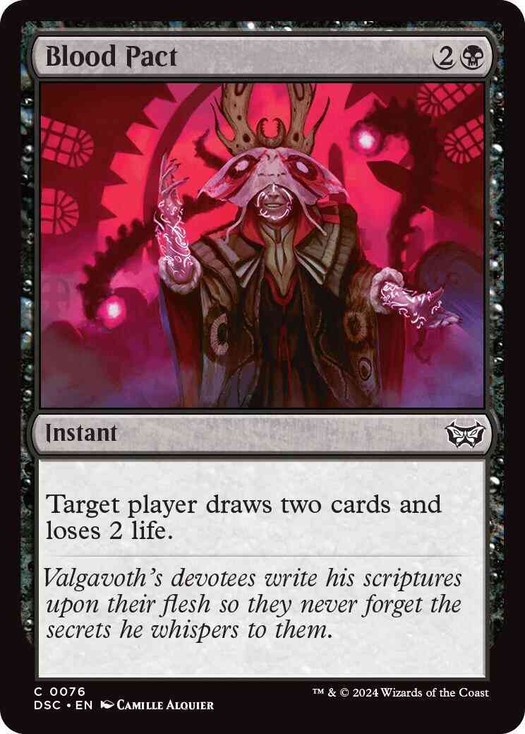 Blood Pact [76] [Duskmourn: House of Horror: Commander] [Non-Foil]