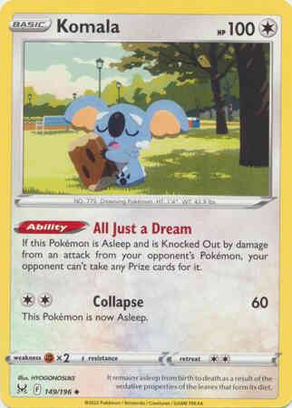 Komala - 149/196 - Uncommon [swsh11-149] [Non-Holo]