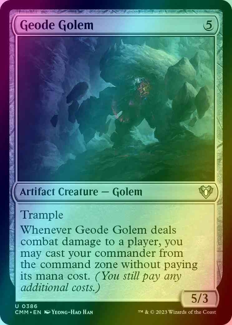Geode Golem [386] [Commander Masters] [Foil]