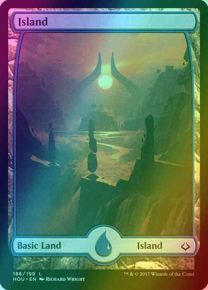 Island [186] [Full Art] [Hour of Devastation] [Foil]