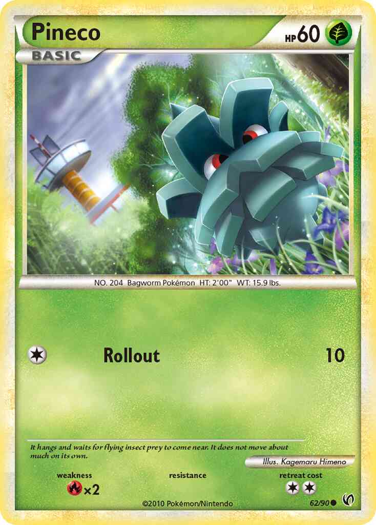 Pineco - 62/90 - Common [hgss3-62] [Reverse Holo]