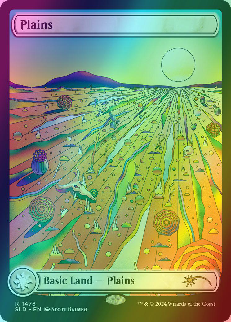 Plains [1478] [Full Art] [The Strange Sands] [Secret Lair Drop] [Foil]