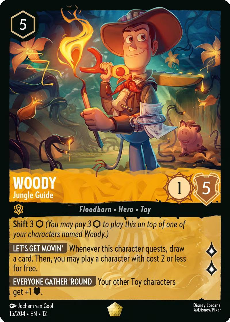 Woody - Jungle Guide - 15/204 [Wilds Unknown] [Non-Foil]