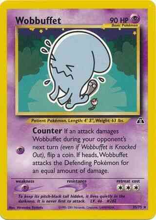 Wobbuffet - 35/75 - Rare - Unlimited [neo2U-35] [Non-Holo]