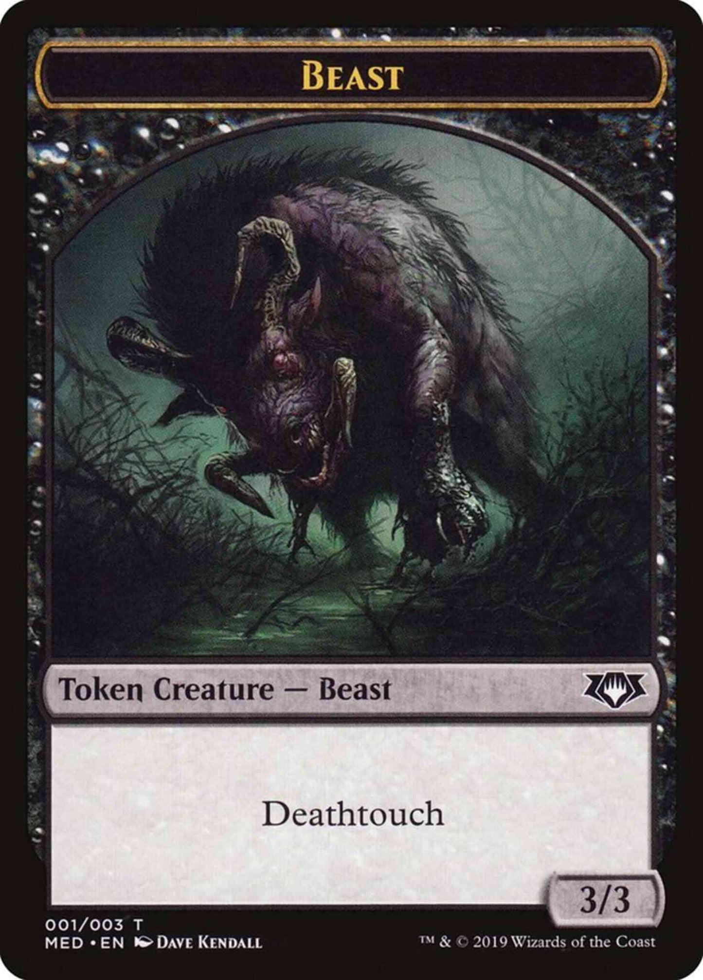Beast Token [W1] [Mythic Edition Tokens] [Non-Foil]