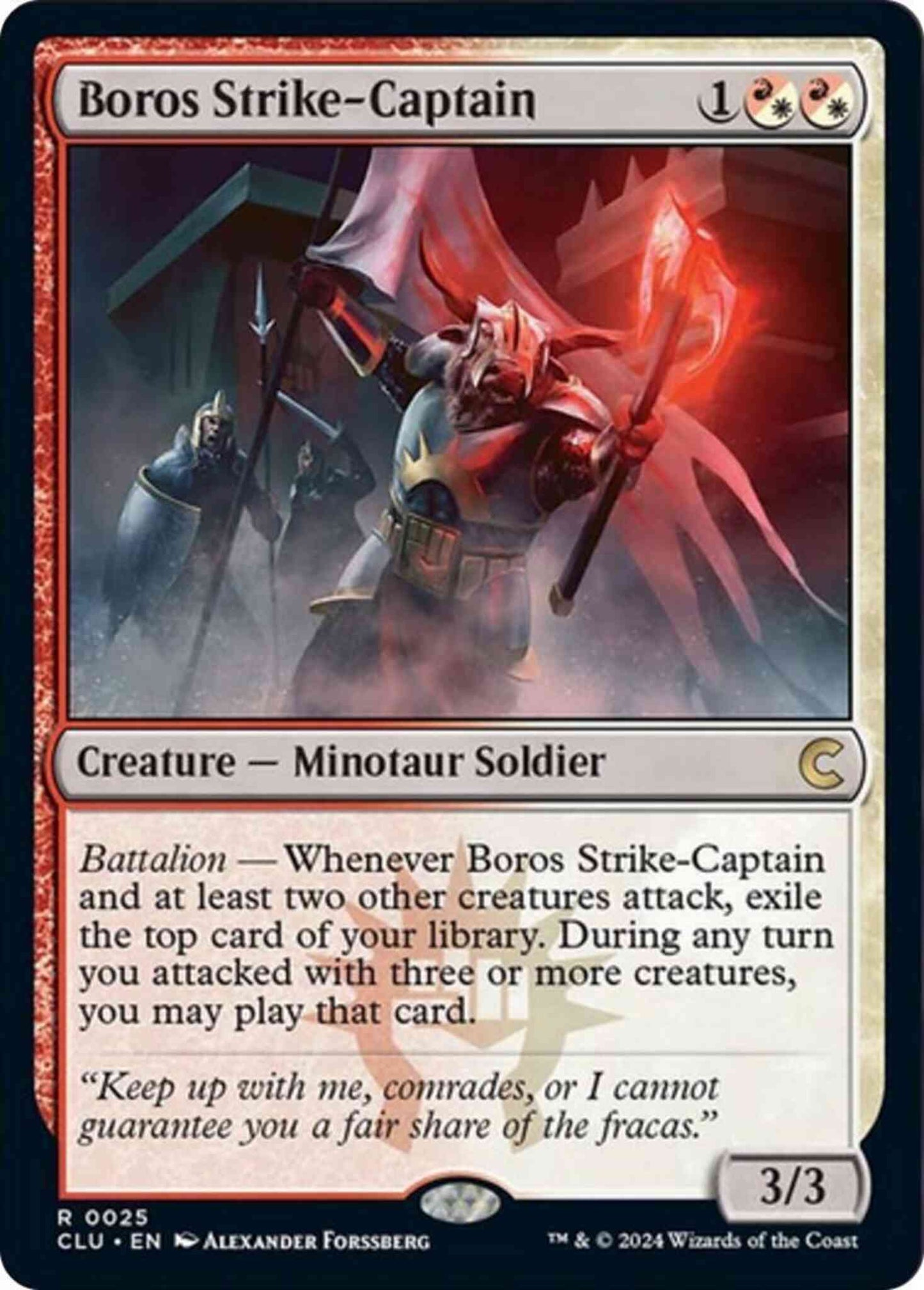 Boros Strike-Captain [25] [Ravnica: Clue Edition] [Non-Foil]