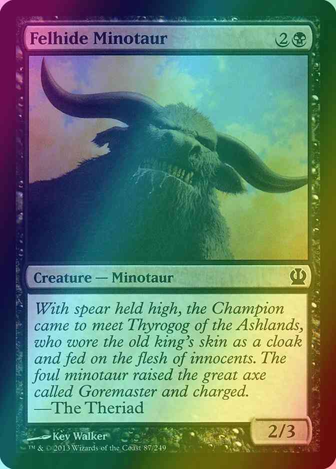 Felhide Minotaur [87] [Theros] [Foil]