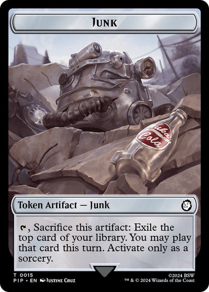 Copy Token (01) // Junk Token (15) [Fallout: Tokens] [Non-Foil]