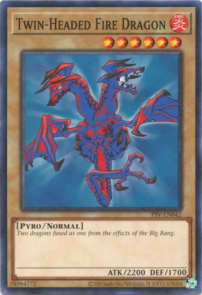 Twin-Headed Fire Dragon - 25th Anniversary - PSV-EN042 - Common - Unlimited