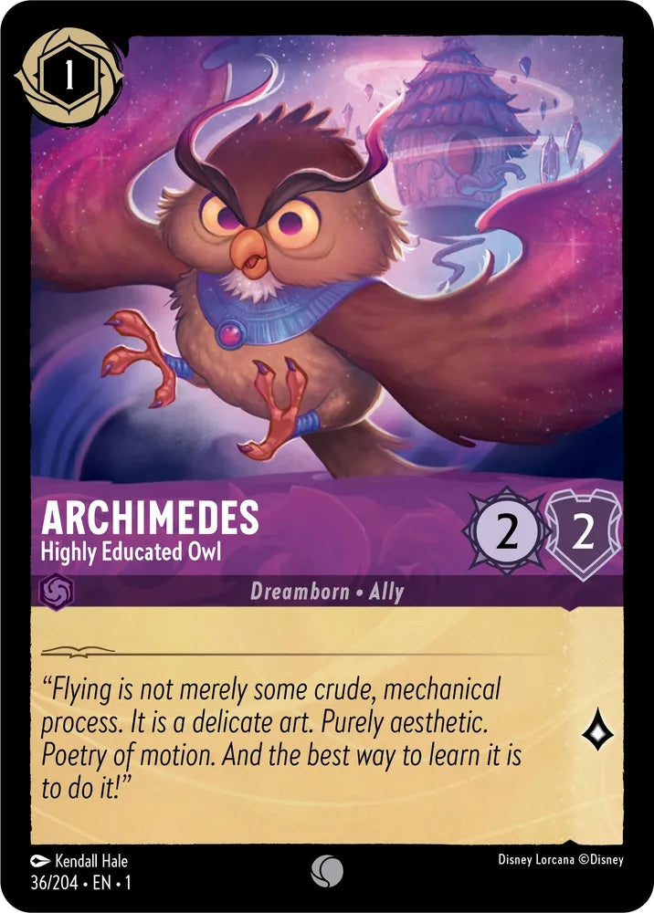 Archimedes - Highly Educated Owl - 36/204 [The First Chapter] [Non-Foil]