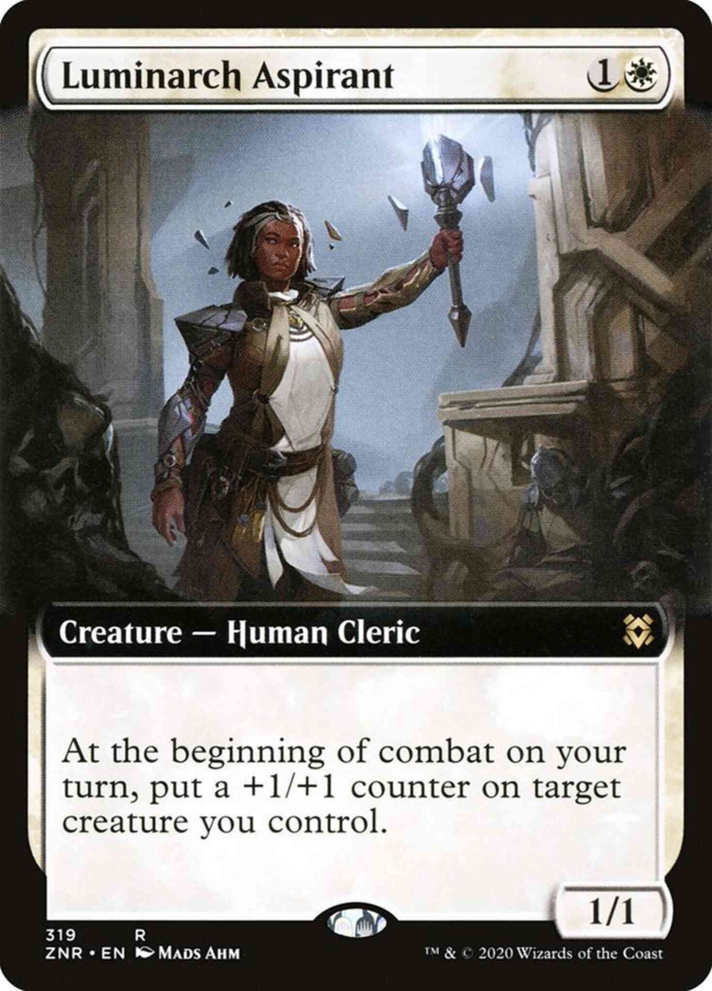 Luminarch Aspirant [319] [Extended Art] [Zendikar Rising] [Non-Foil]