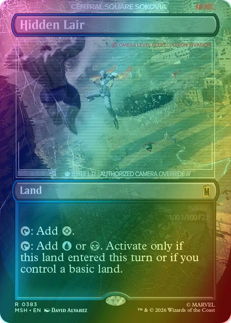 Hidden Lair [383] [Borderless] [Marvel Super Heroes] [Foil]