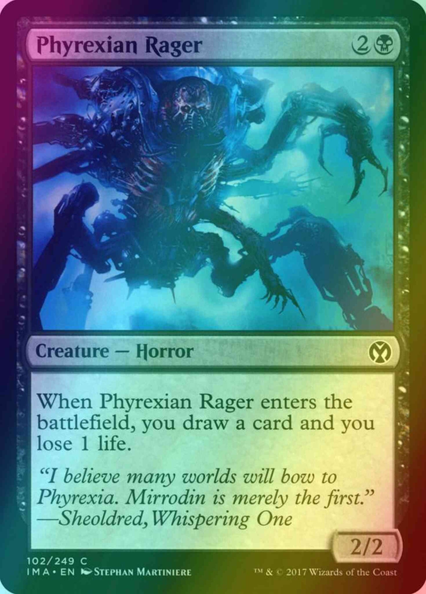 Phyrexian Rager [102] [Iconic Masters] [Foil]