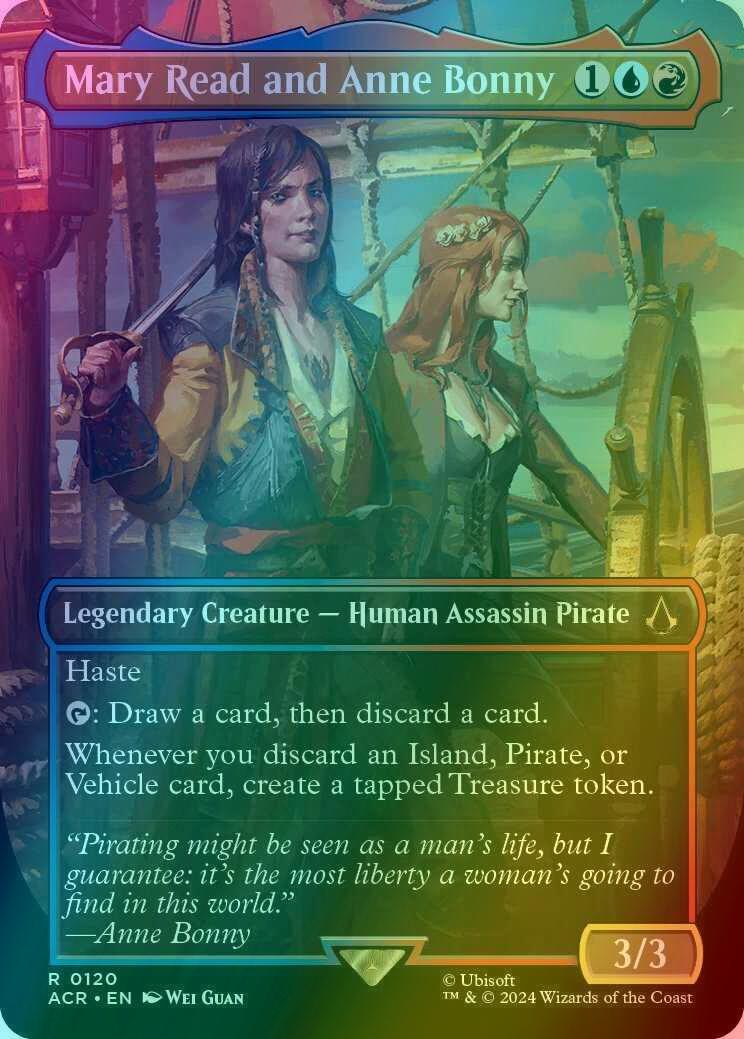 Mary Read and Anne Bonny [120] [Borderless] [Assassin's Creed] [Foil]