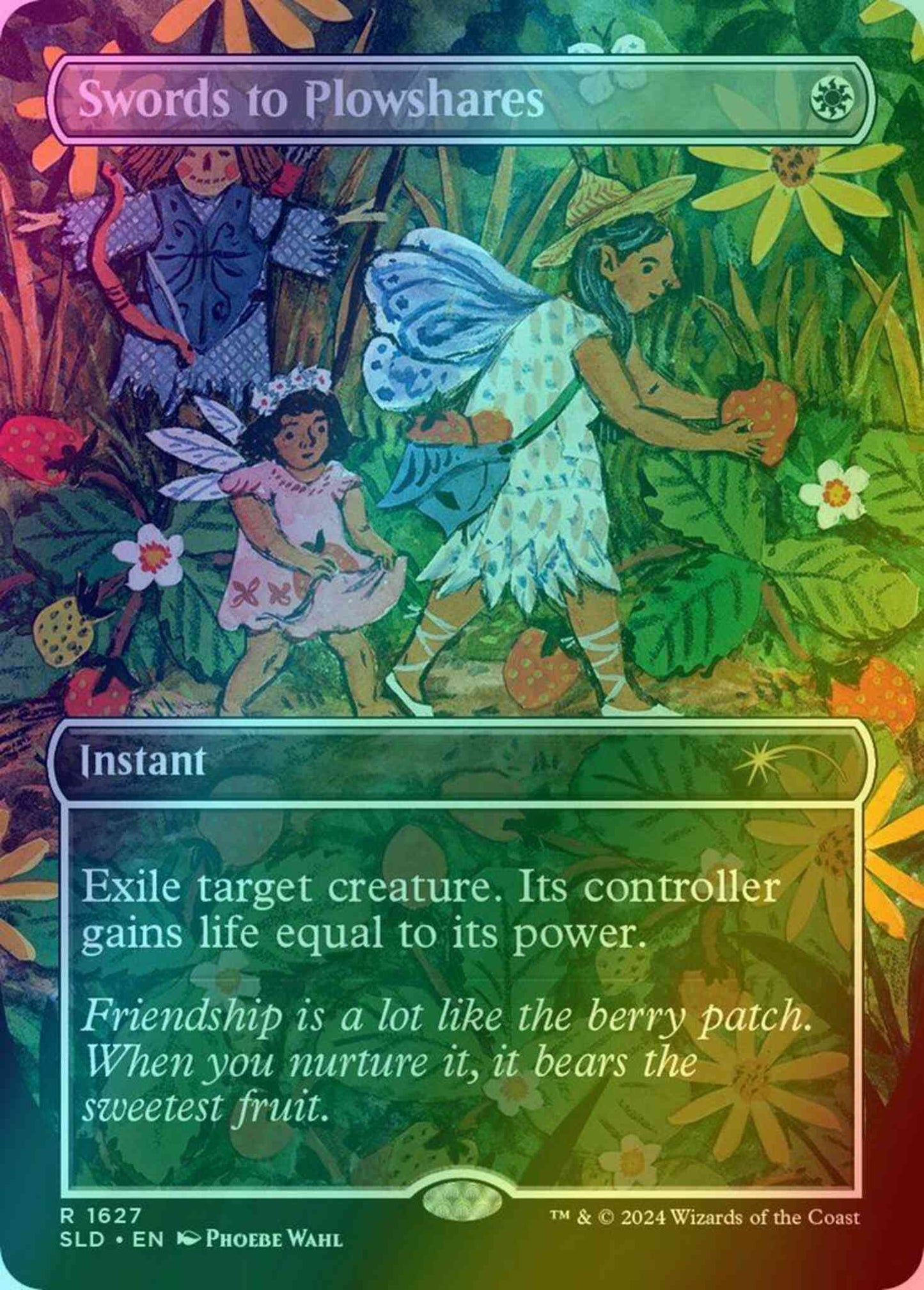 Swords to Plowshares [1627] [Borderless] [Phoebe Wahl] [Secret Lair Drop] [Foil]