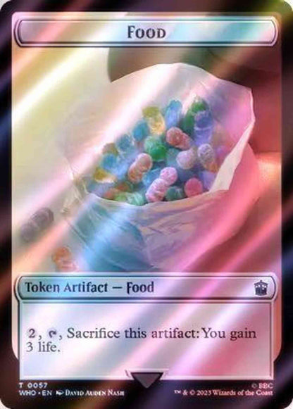 Food Token (57) // Horse Token (36) [Universes Beyond: Doctor Who: Tokens] [Surge Foil]
