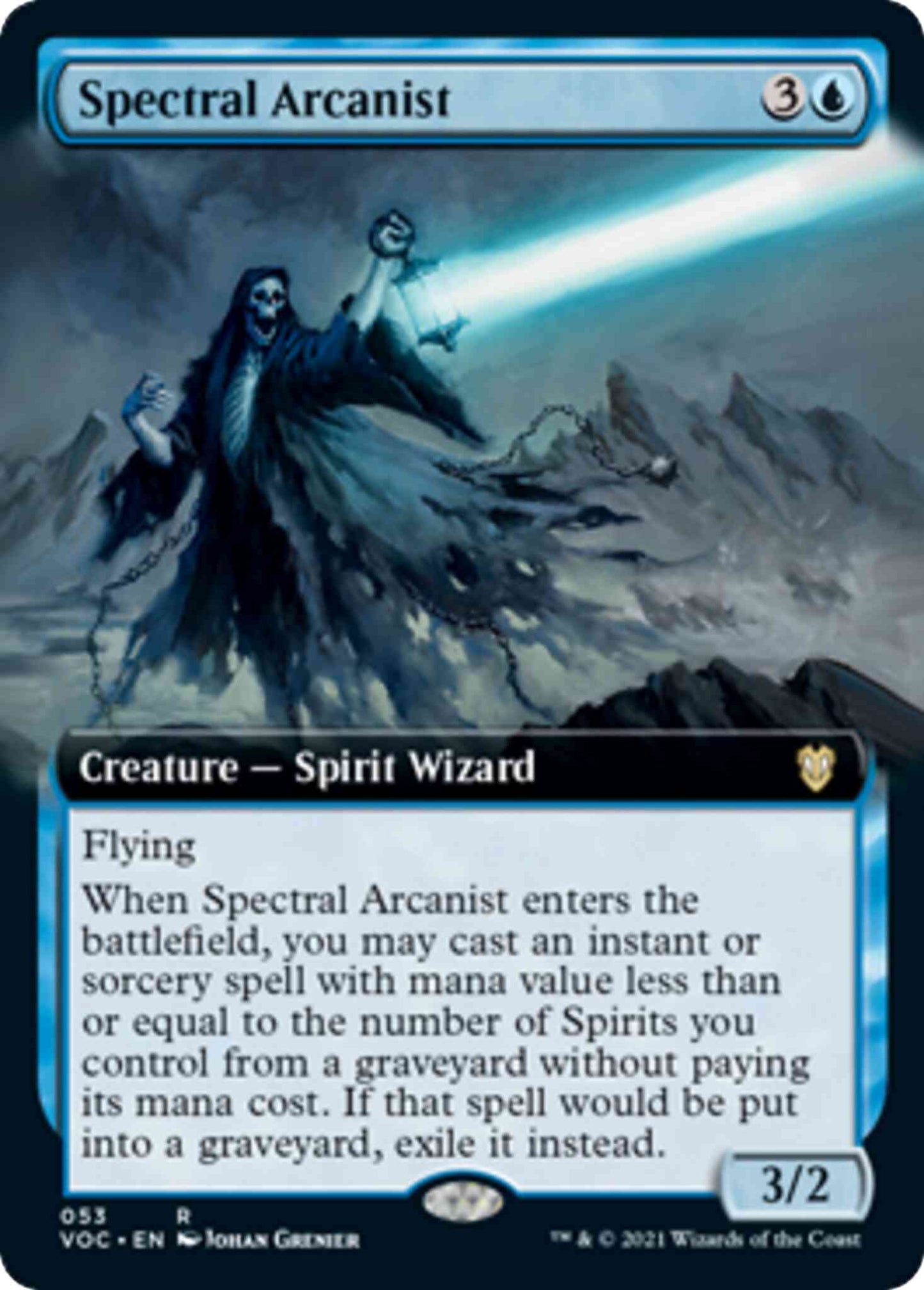 Spectral Arcanist [53] [Extended Art] [Innistrad: Crimson Vow: Commander] [Non-Foil]