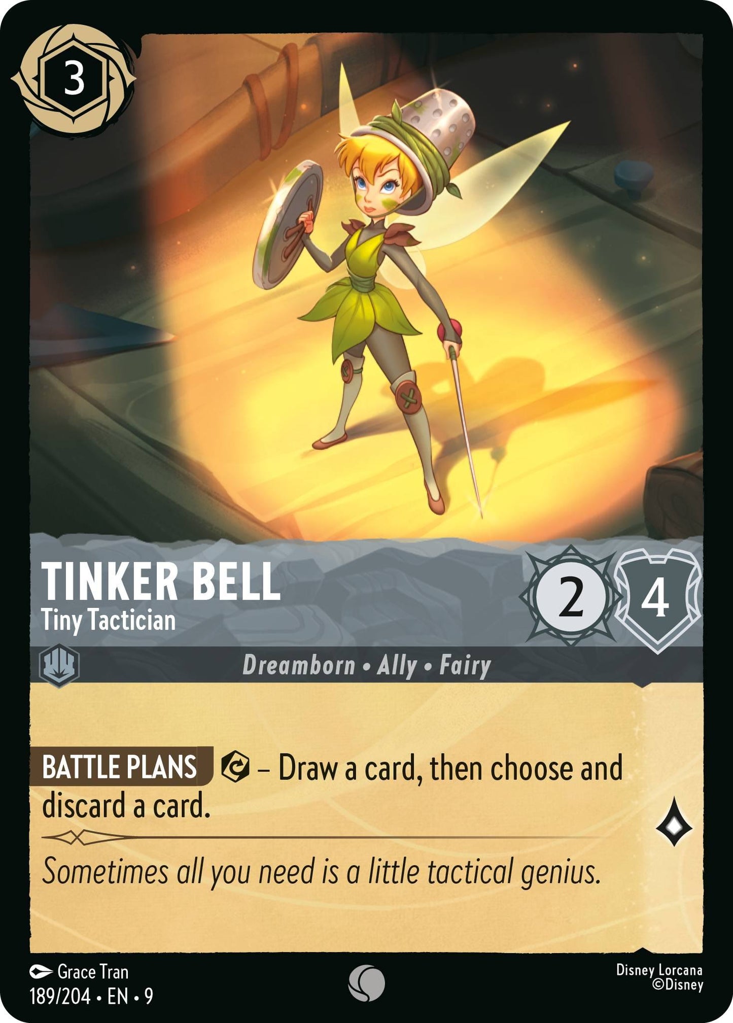 Tinker Bell - Tiny Tactician - 189/204 [Fabled] [Non-Foil]