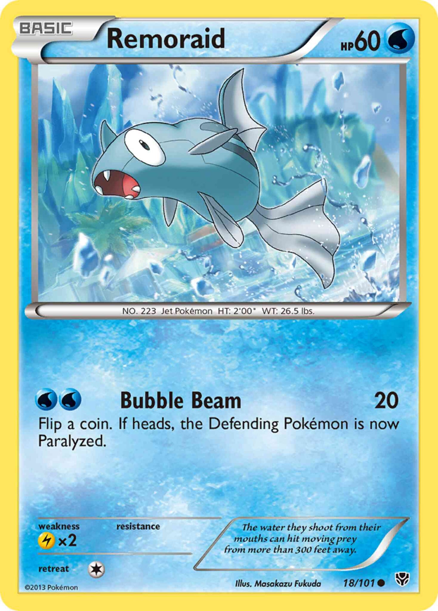 Remoraid - 18/101 - Common [bw10-18] [Reverse Holo]