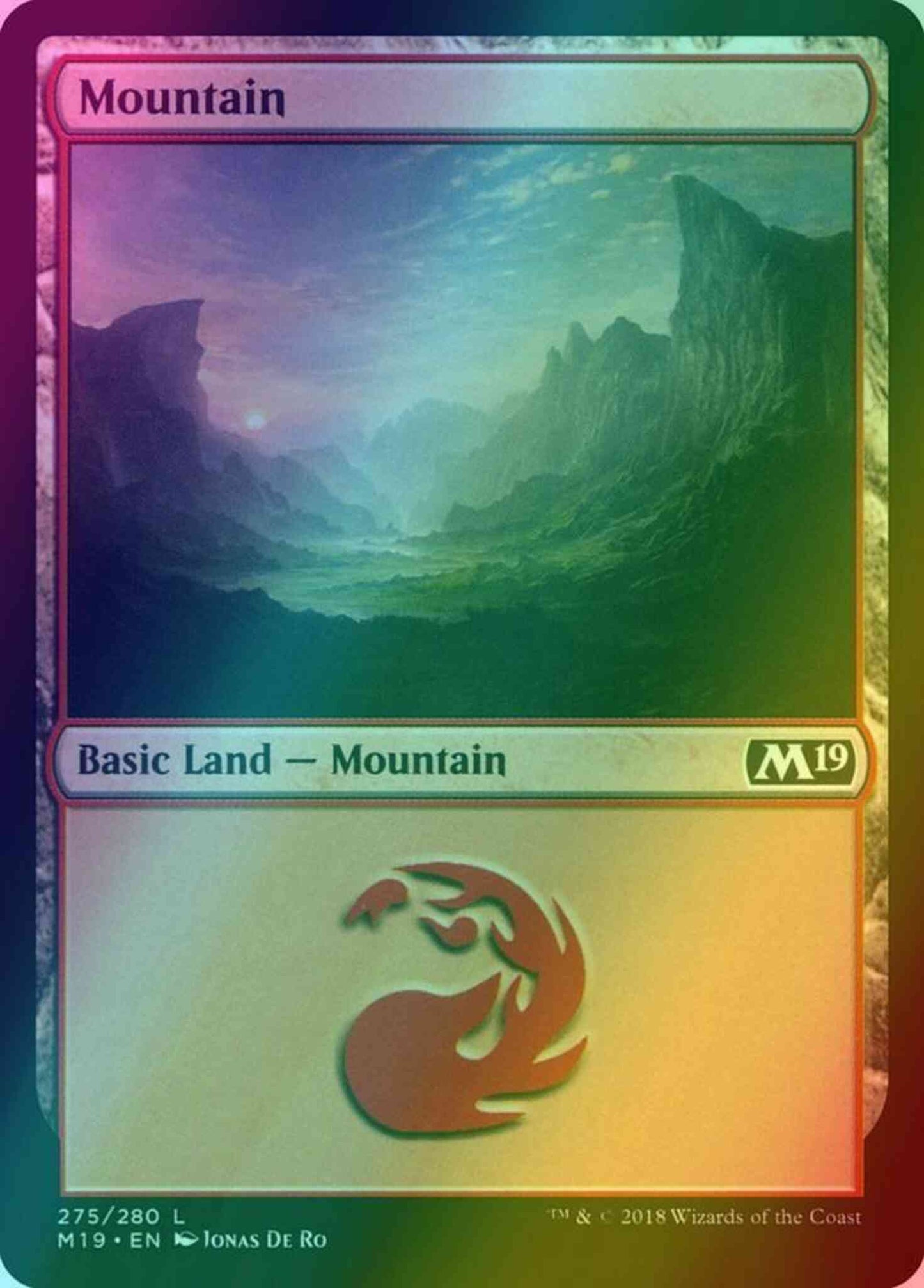 Mountain [275] [Core Set 2019] [Foil]