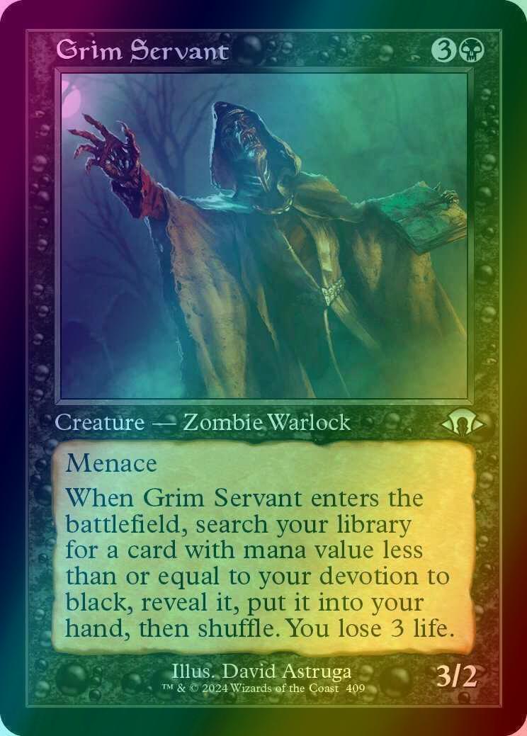Grim Servant [409] [Retro Frame] [Modern Horizons 3] [Foil]