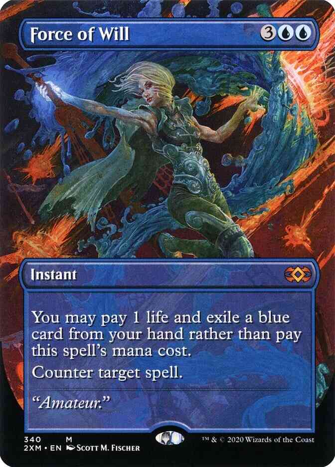 Force of Will [340] [Borderless] [Double Masters] [Non-Foil]