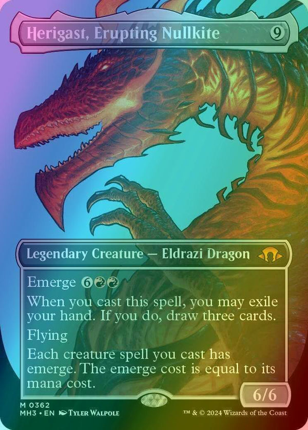 Herigast, Erupting Nullkite [362] [Borderless] [Profile] [Modern Horizons 3] [Foil]