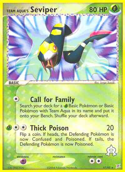 Team Aqua's Seviper - 17/95 - Rare [ex4-17] [Reverse Holo]