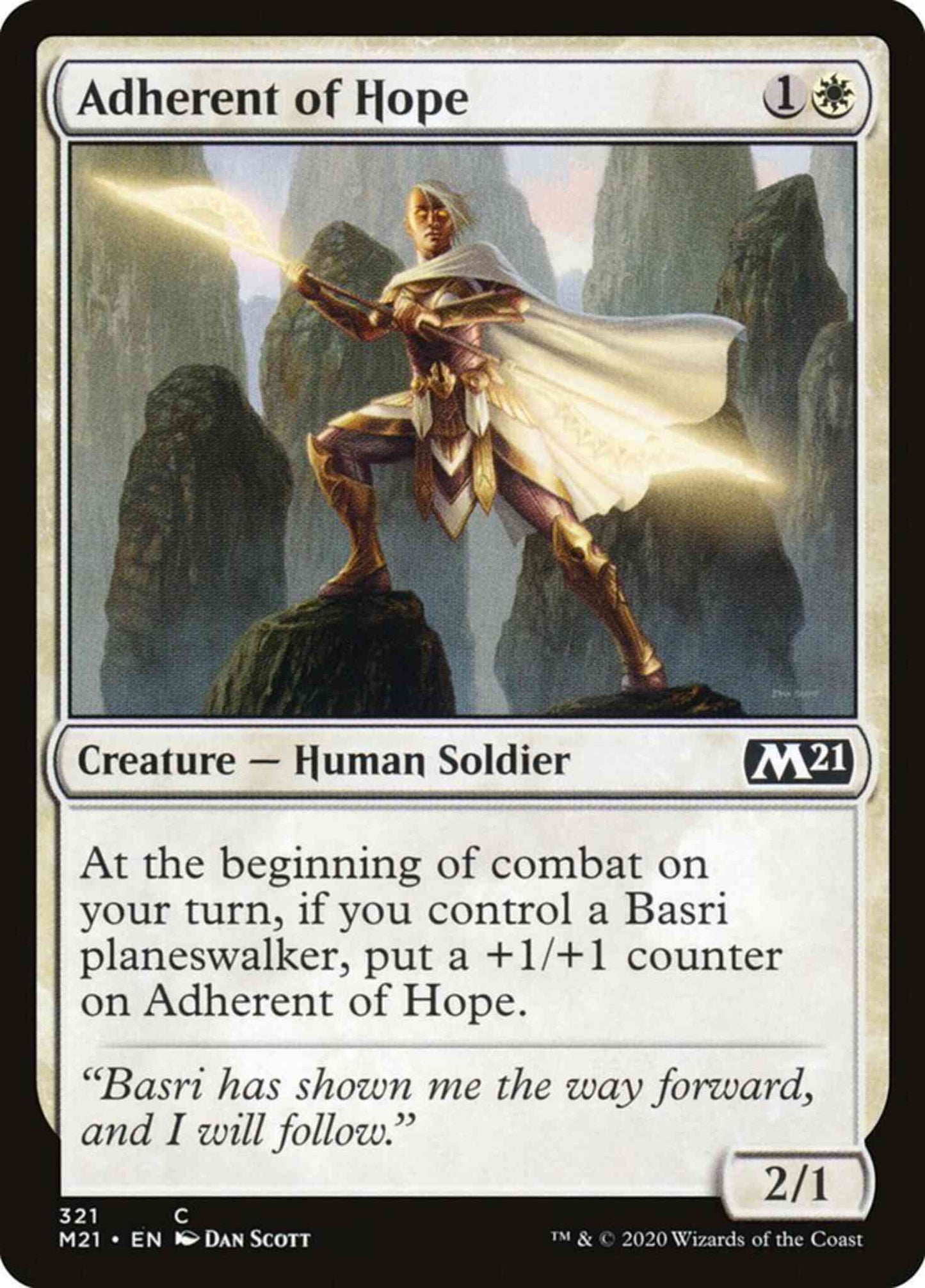 Adherent of Hope [321] [Core Set 2021] [Non-Foil]