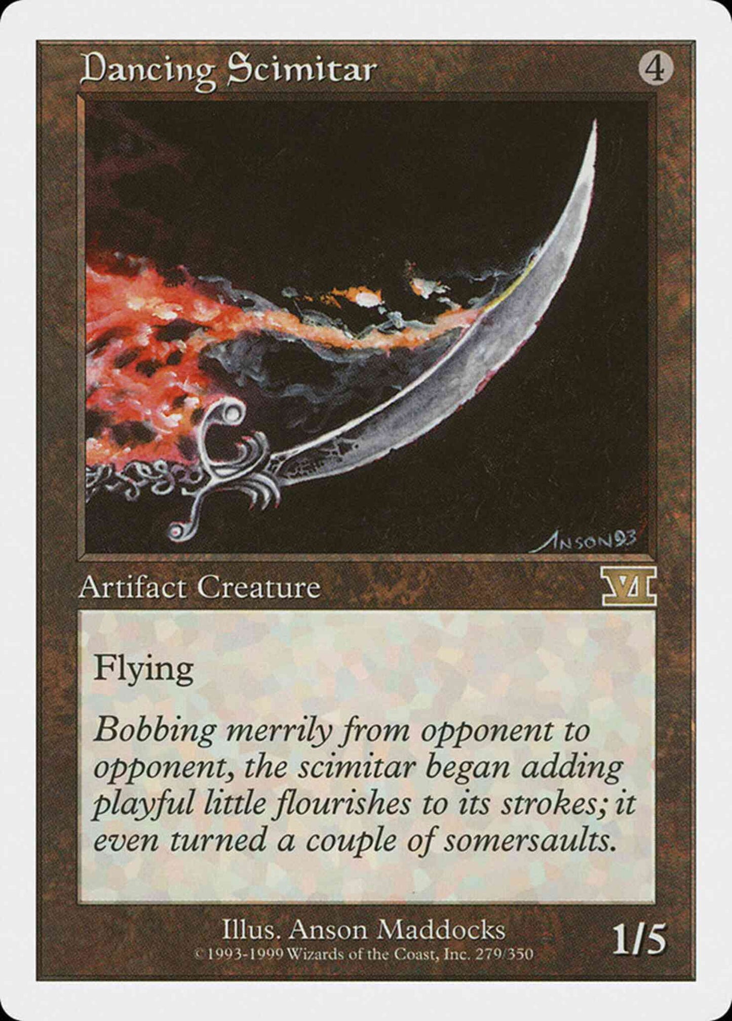 Dancing Scimitar [279] [Classic Sixth Edition] [Non-Foil]