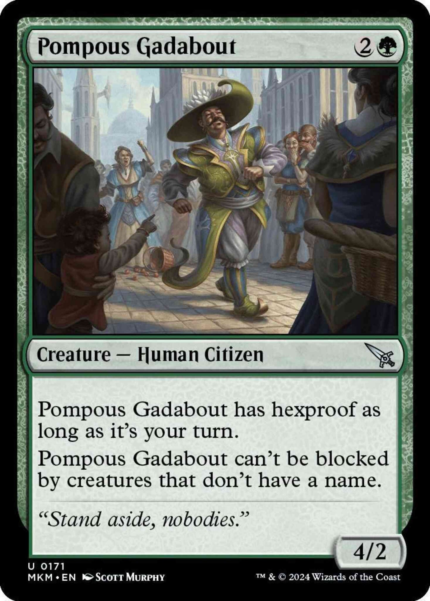 Pompous Gadabout [171] [Murders at Karlov Manor] [Non-Foil]