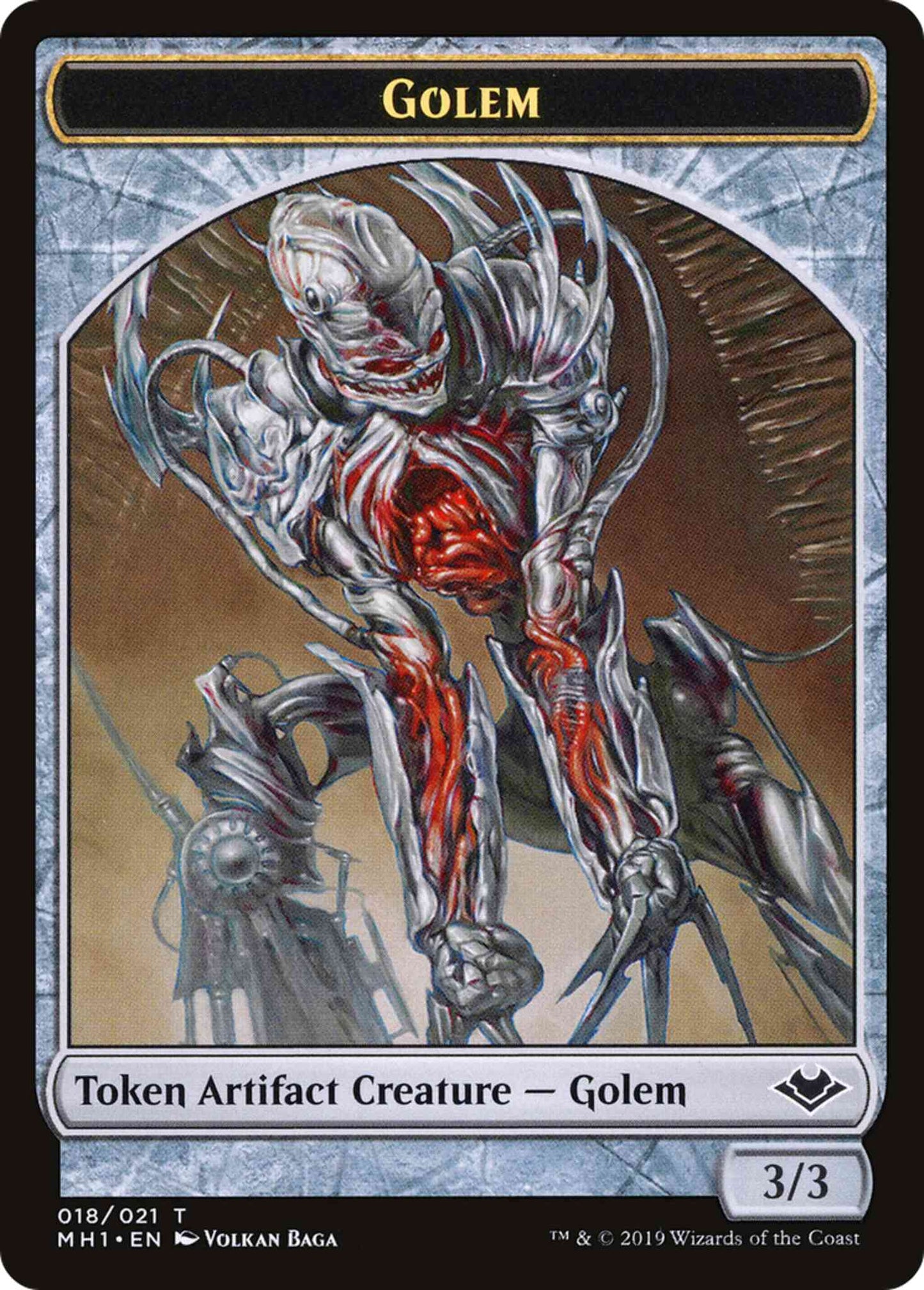 Golem Token (18) // Soldier Token (04) [Modern Horizons Tokens] [Non-Foil]