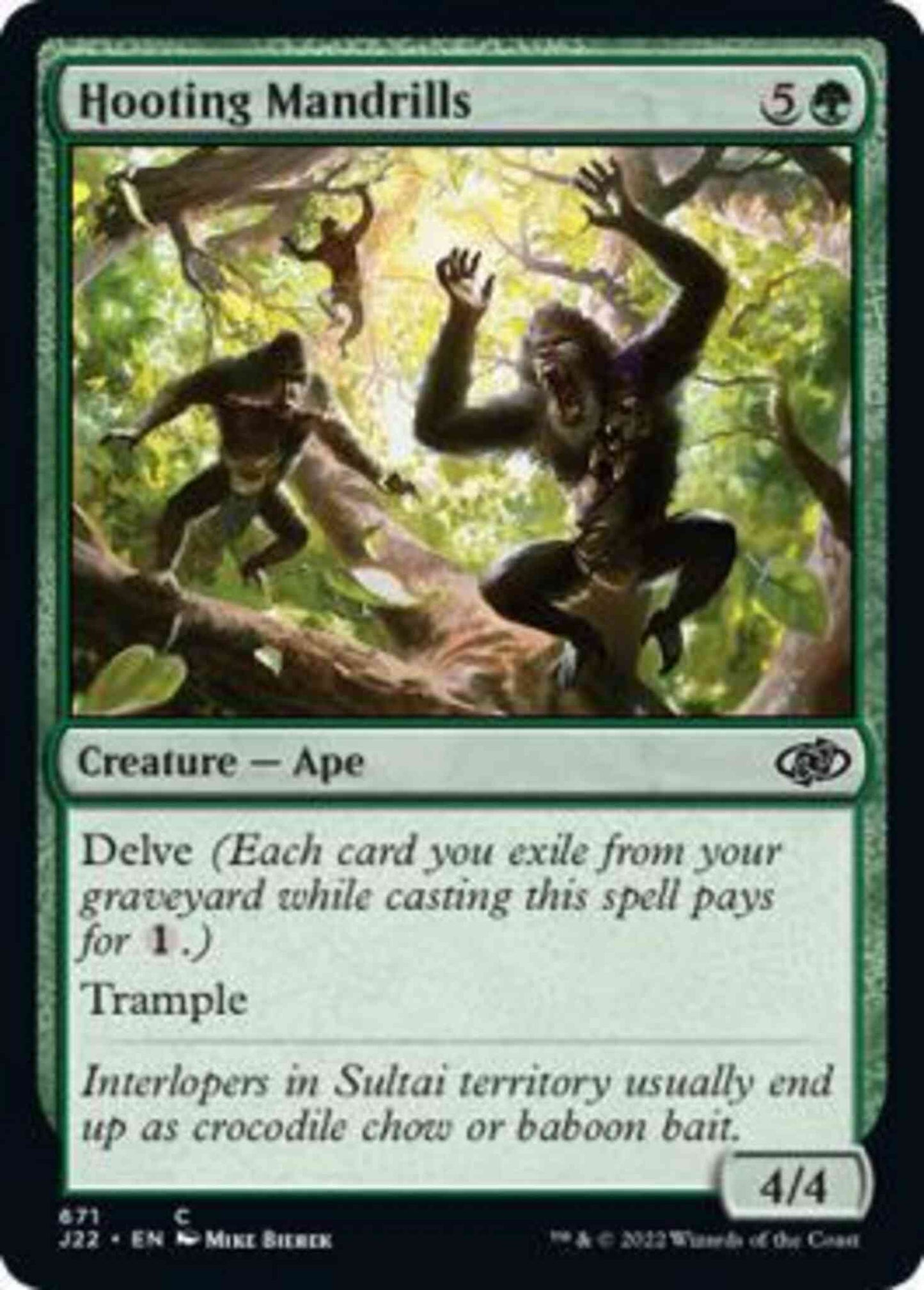 Hooting Mandrills [671] [Jumpstart 2022] [Non-Foil]