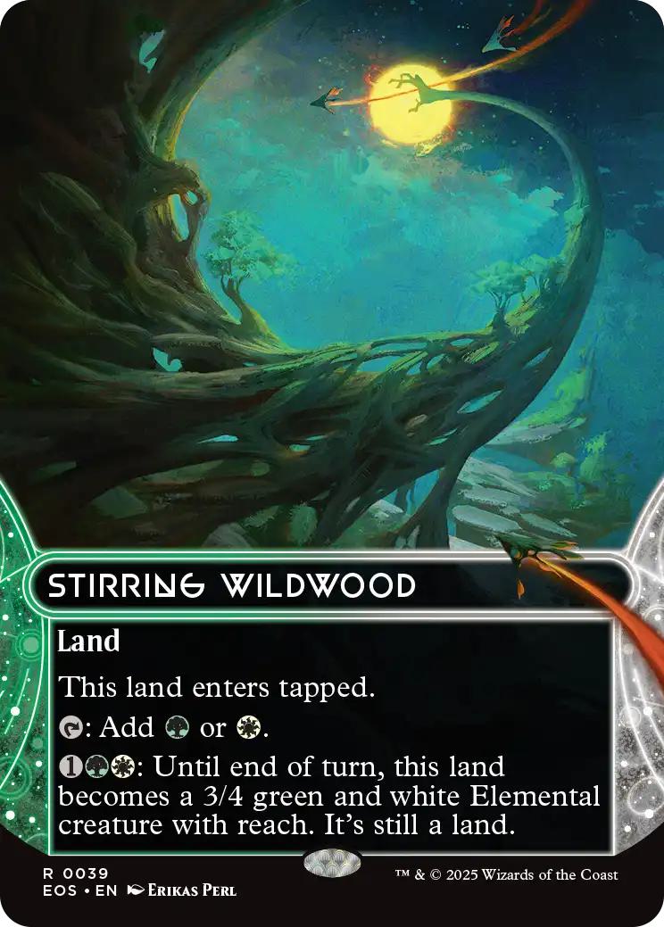 Stirring Wildwood [39] [Borderless] [Edge of Eternities: Stellar Sights] [Non-Foil]