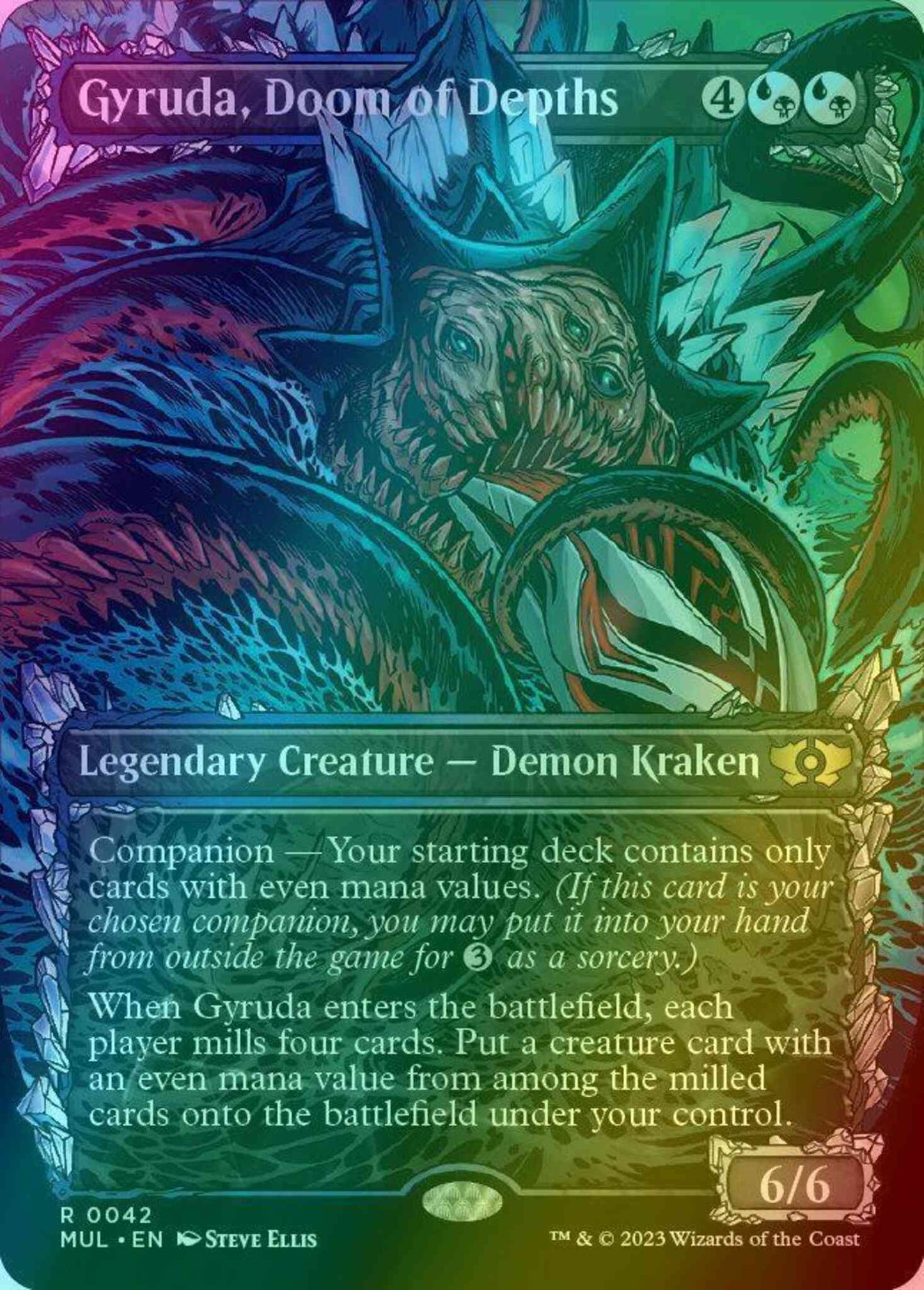 Gyruda, Doom of Depths [42] [Planar Showcase] [Multiverse Legends] [Foil]
