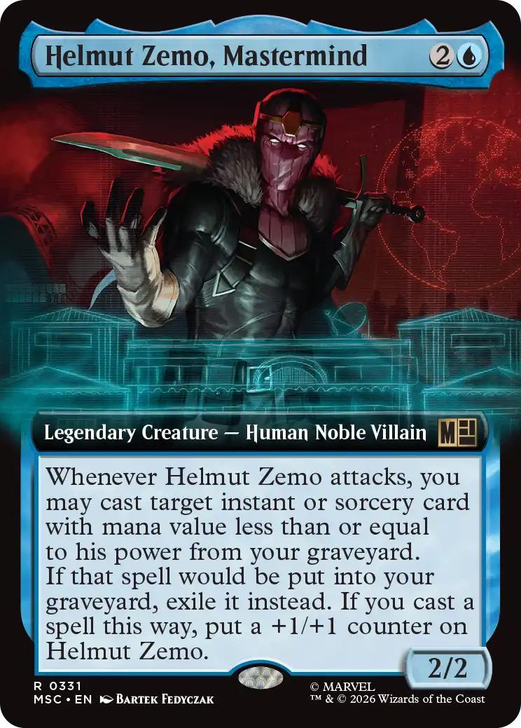 Helmut Zemo, Mastermind [331] [Extended Art] [Marvel Super Heroes: Commander] [Non-Foil]