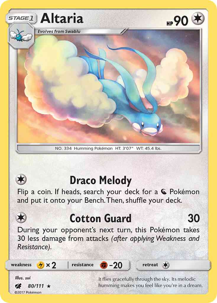 Altaria - 80/111 - Rare [sm4-80] [Non-Holo]