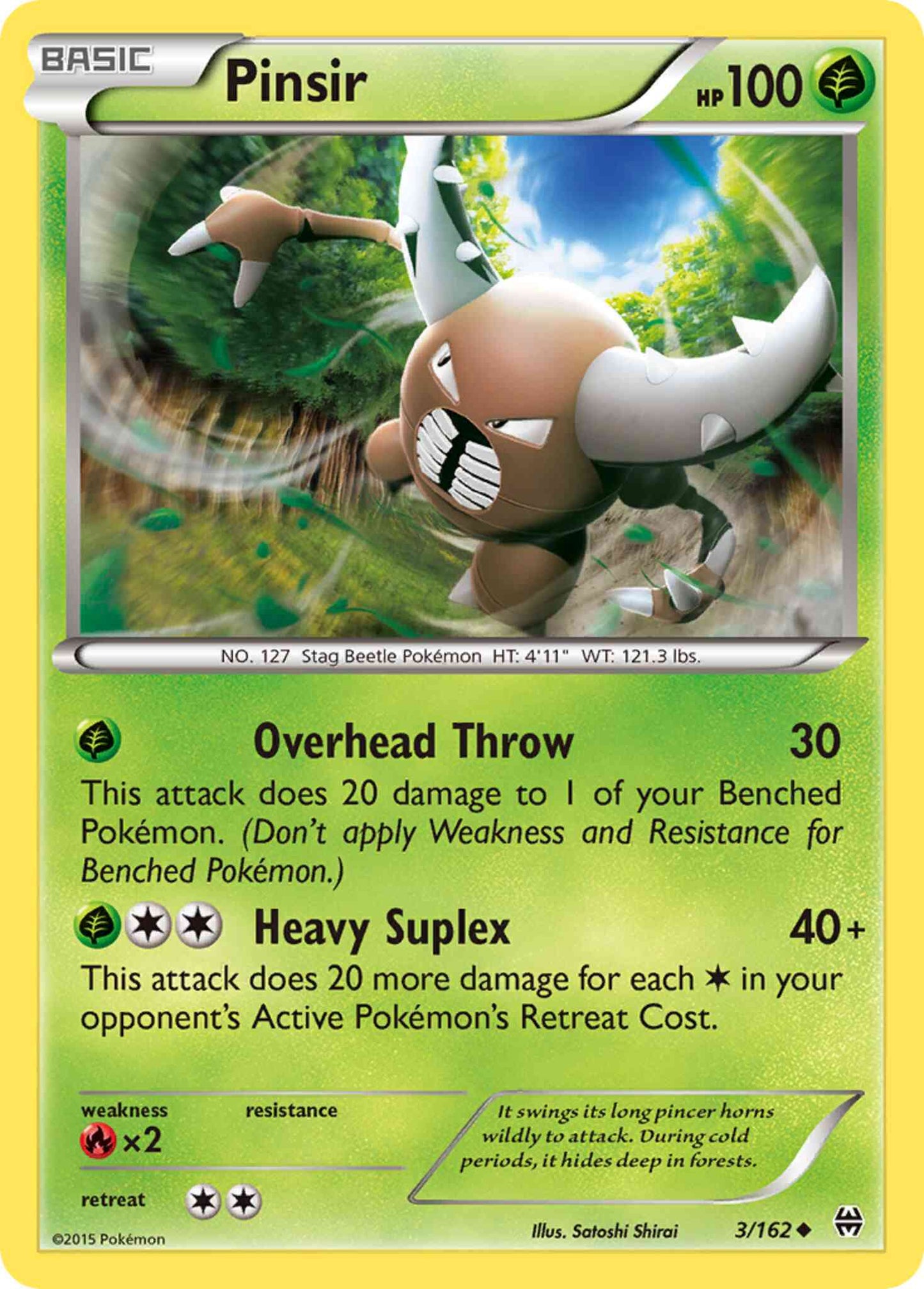 Pinsir - 3/162 - Uncommon [xy8-3] [Non-Holo]