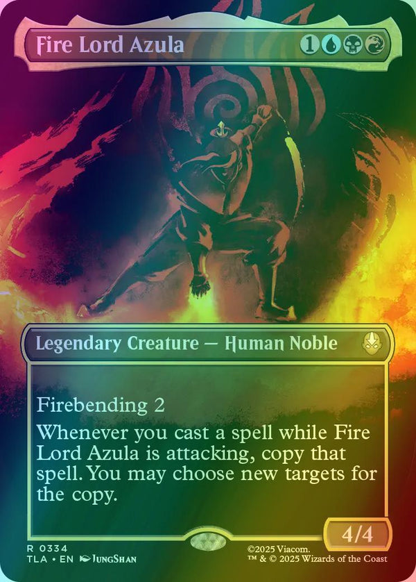 Fire Lord Azula [334] [Borderless] [Battle Pose] [Avatar: The Last Airbender] [Foil]
