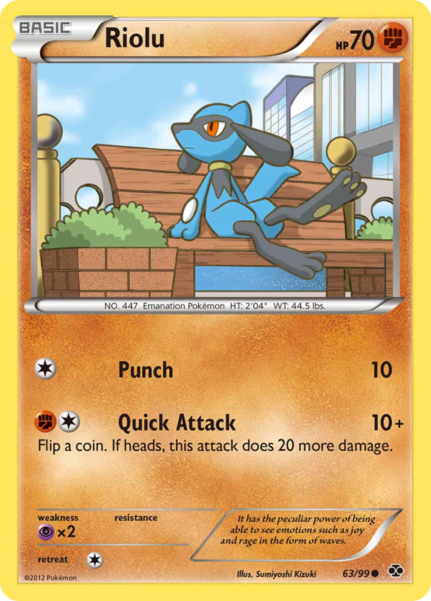 Riolu - 63/99 - Common [bw4-63] [Reverse Holo]