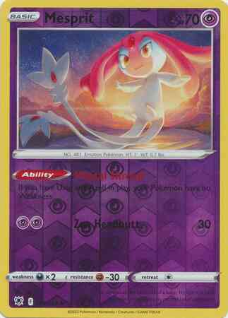 Mesprit - 066/189 - Rare Holo [swsh10-066] [Reverse Holo]