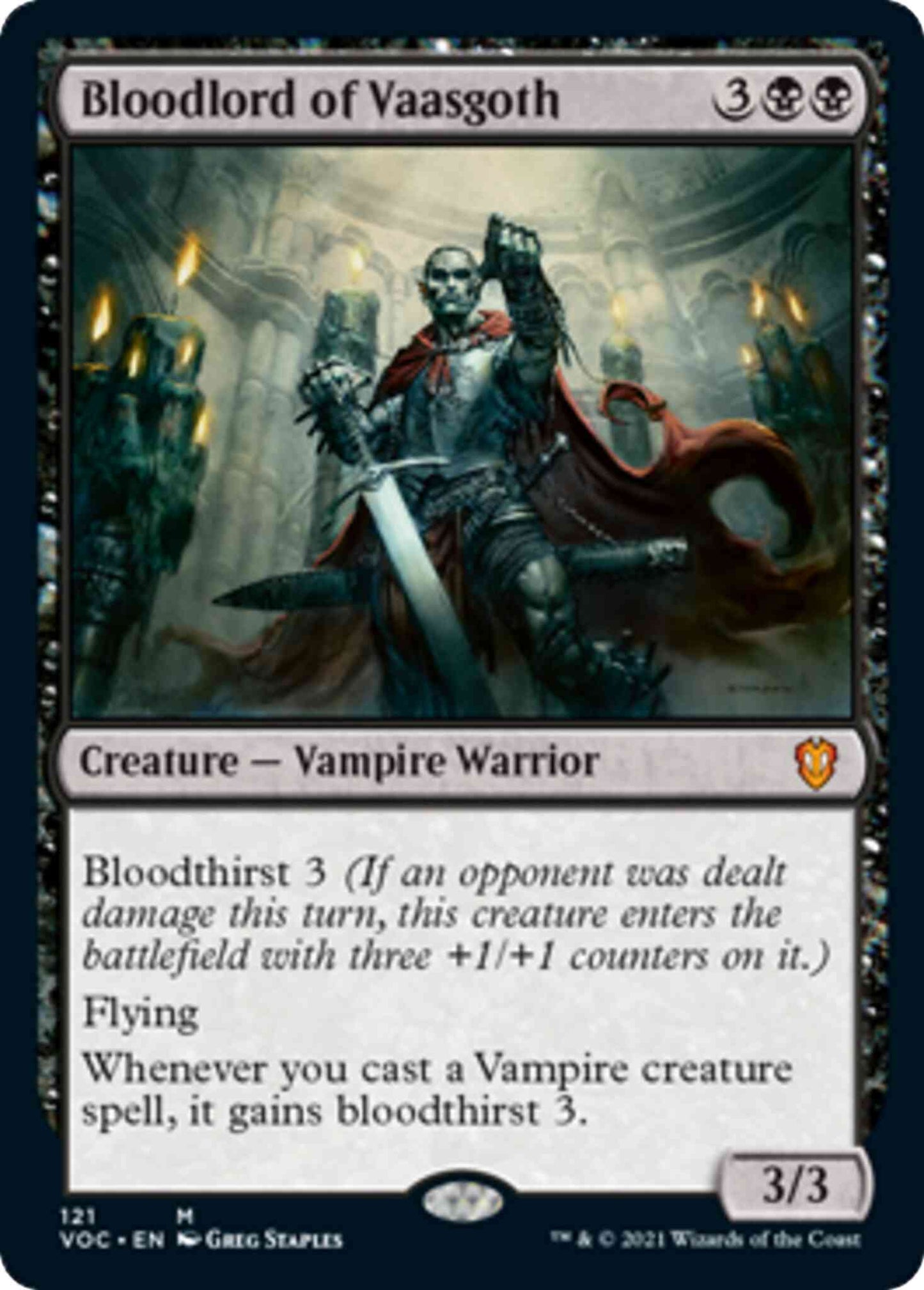 Bloodlord of Vaasgoth [121] [Innistrad: Crimson Vow: Commander] [Non-Foil]