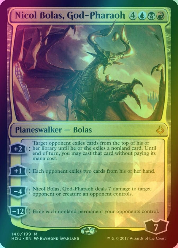 Nicol Bolas, God-Pharaoh [140p] [Promo Pack] [Hour of Devastation] [Foil]