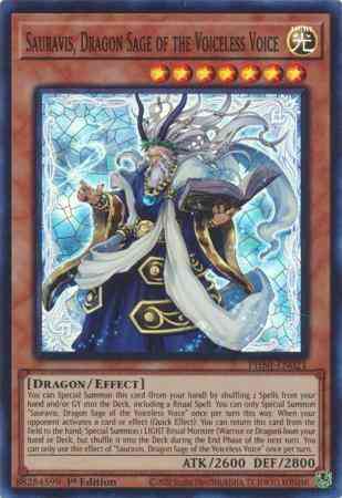Sauravis, Dragon Sage of the Voiceless Voice - PHNI-EN021 - Super Rare - 1st Edition