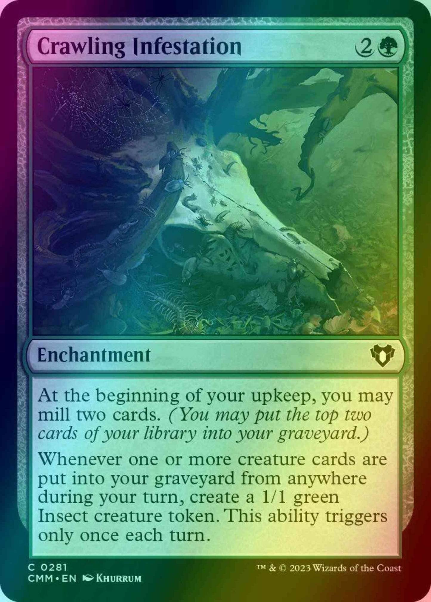 Crawling Infestation [281] [Commander Masters] [Foil]