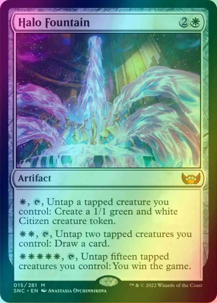 Halo Fountain [15] [Streets of New Capenna] [Foil]