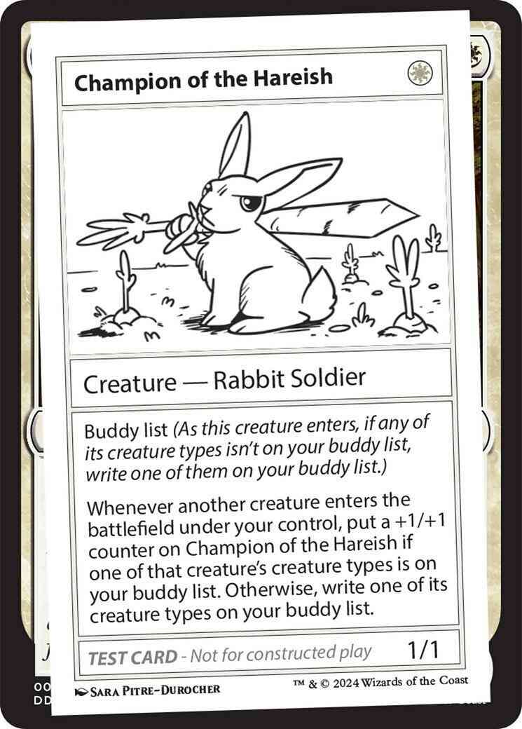 Champion of the Hareish [275] [Playtest Card] [Mystery Booster 2] [Non-Foil]