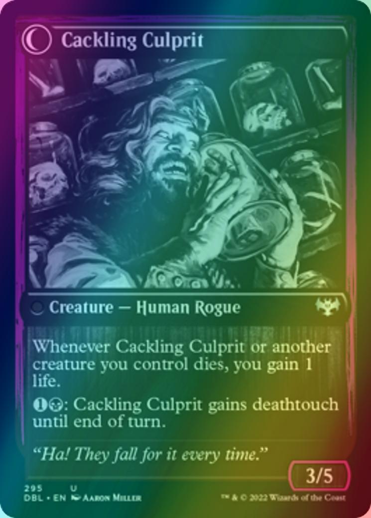 Panicked Bystander // Cackling Culprit [295] [Innistrad: Double Feature] [Foil]