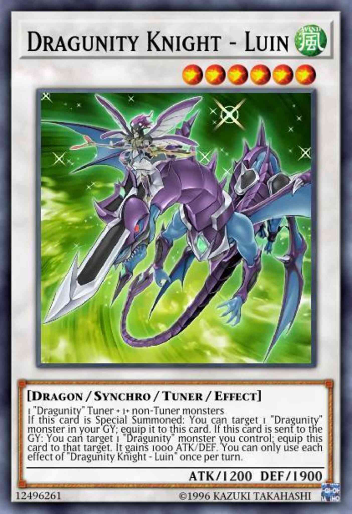 Dragunity Knight - Luin - CYHO-EN032 - Rare - 1st Edition